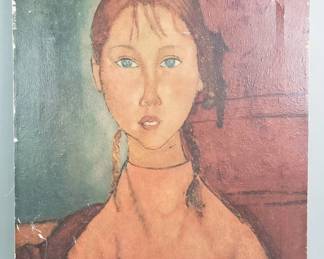 Lot 246  Embellished print of Modiglianis Girl with