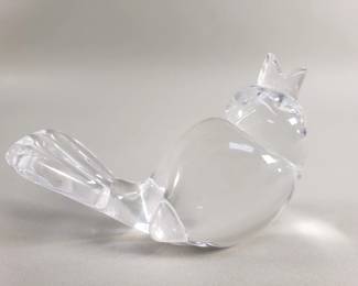 042  Lot 557  Steuben crystal bird figurine