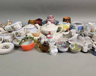Lot 436  Group of miniature doll house ceramics