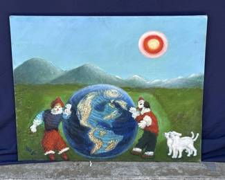 Lot 328h  Helga Schweininger signed oil painting