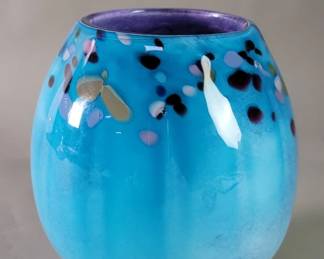 Lot 271  Hand blown studio art glass vase