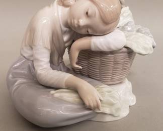 Lot 103  Lladro Green grocer porcelain figurine