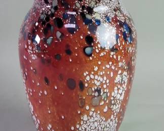 Lot 267  Hand blown studio art glass vase