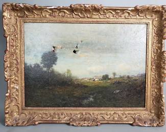 Lot 315  Oil on canvas painting, attributed to Theodore