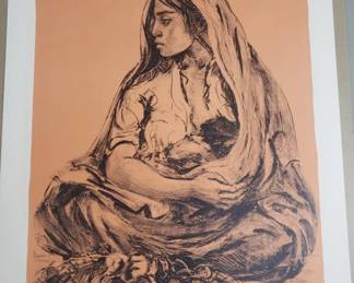 Lot 80  Signed Marion Greenwood Mother and Child