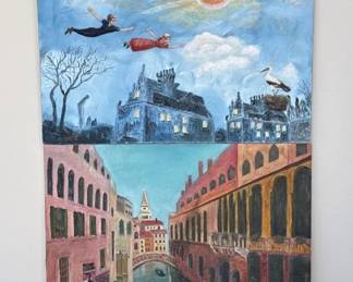 116  Lot 527h  Pair of Helga Schweininger signed oil painting