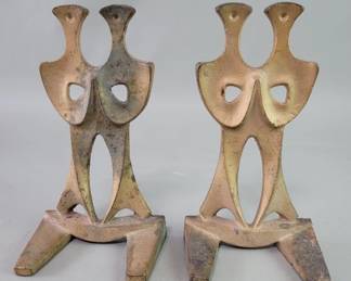 Lot 225  Mid century Japanese cast iron bookends