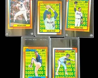 Lot 425h  Lot of 5 Nolan Ryan baseball cards