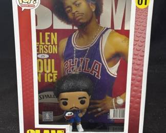 Lot 203h  Allen Iverson NBA cover slam Funko Pop