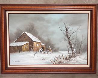 173  Lot 64  Signed oil painting on canvas