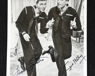 Lot 219h  Gene Kelly and Frank Sinatra signed photo