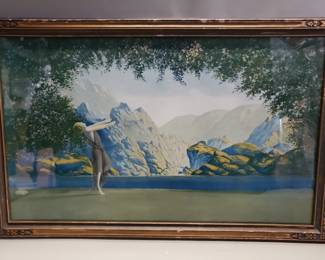 Lot 256  Vintage Lithograph print of Robert Woods Dawn