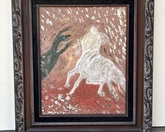 Lot 532h  Framed Helga Schweininger signed oil painting