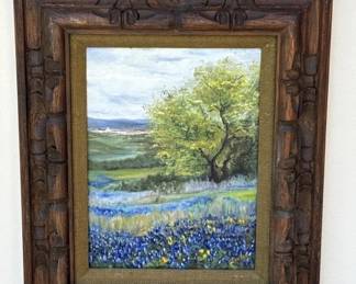 Lot 536h  Framed signed oil painting
