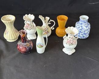 Lot 345h  Lot of ceramic vases