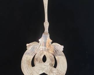 051  Lot 327  Antique sterling silver utensil