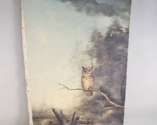 Lot 496  Antique signed oil on canvas