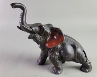 Lot 273  Vintage spelter elephant figure