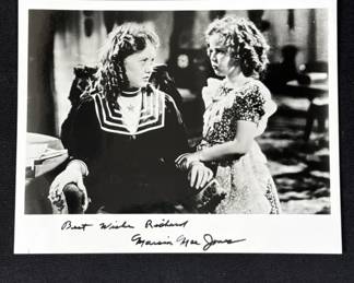 Lot 212h  Marcia Mae Jones signed photo