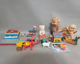 Lot 347  Group of vintage toys
