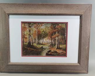 Lot 138  Offset lithograph of 19th centurystyle landscape