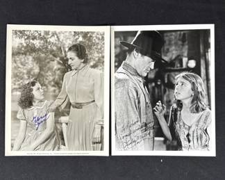 Lot 215h  Pair of Shirley Mills signed photos