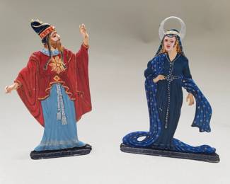 Lot 352  Pair of Karl Heyde The Magic Flute cast iron