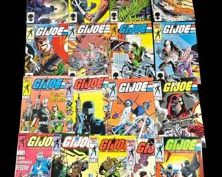 Lot 416h  Lot of 17 vintage G.I. Joe comic books