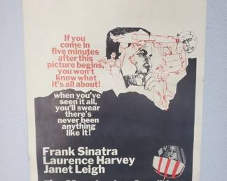 135  Lot 50  The Manchurian Candidate release movie poster