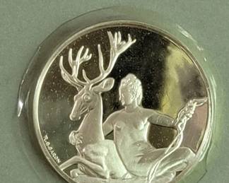 070  Lot 128  Sterling silver proof medal