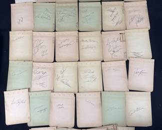 Lot 428h  Lot of vintage baseball autographs