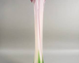 Lot 57  Vintage art glass vase