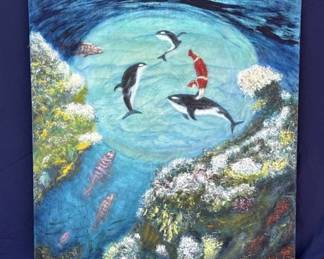 182  Lot 306h  Helga Schweininger signed oil painting