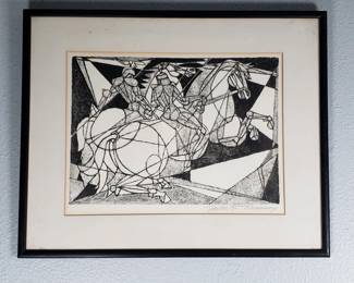 Lot 455  Signed Umberto Romano lithograph Roman Warriors