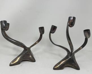Lot 82  Pair of vintage silver plated Reed and Barton