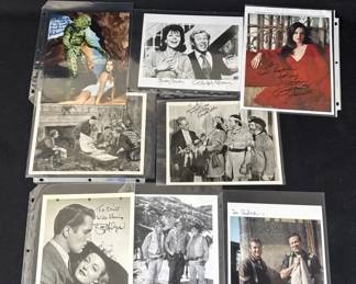 Lot 210h  Lot of autographed photos