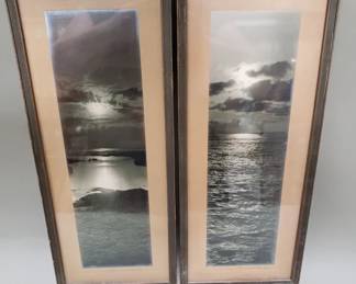 Lot 485  Pair of vintage signed seascape photographs