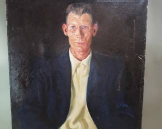 Lot 136  Roland Strasser signed oil on canvas portrait