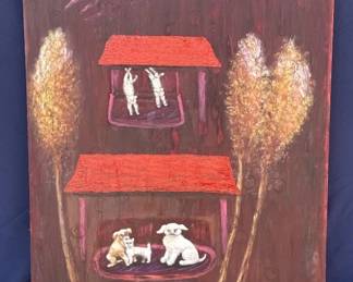 183  Lot 307h  Helga Schweininger signed oil painting