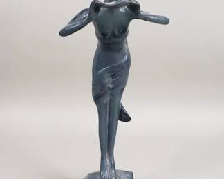 Lot 563  Art Nouveau style brass sculpture