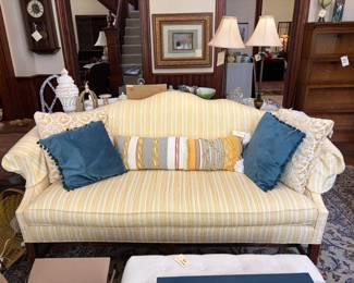High End HIckory down filled sofa, pillows