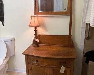 oak washstand
