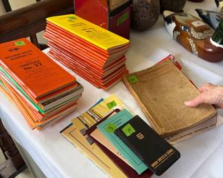 railroad schedules, old documents