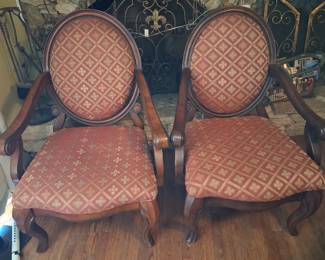 Solid Pair of PRETTY Chairs