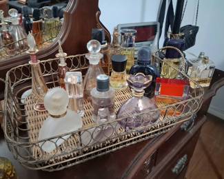 Perfumes, some full, some not