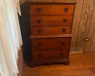 Old dresser, solid, not sure of the maker, a few dings here and there