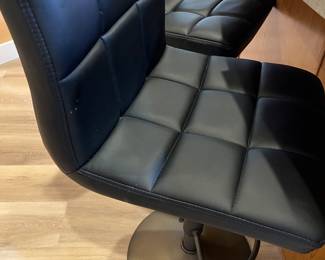 ADJUSTABLE BAR STOOLS - PAIR