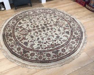 Area rug, wool 73” dia/ not including the fringe 
