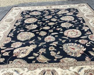 DynamicRugs blue & beige “Ancient Garden” 12’ x15”