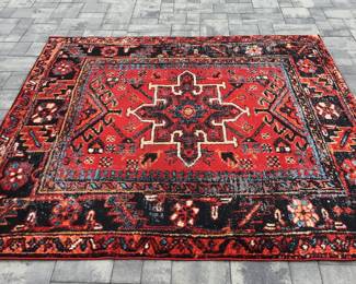 Safavieh “Hamadan” red/multi 7’ x 7’